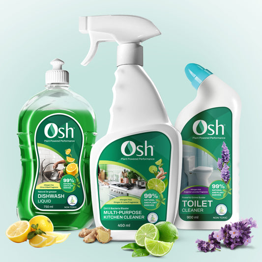 Combo | Kitchen Cleaner, Dishwash Liquid, Toilet Cleaner