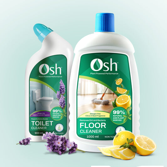 Combo | Natural Floor Cleaner - 1000 ML & Toilet Cleaner - 900 ML