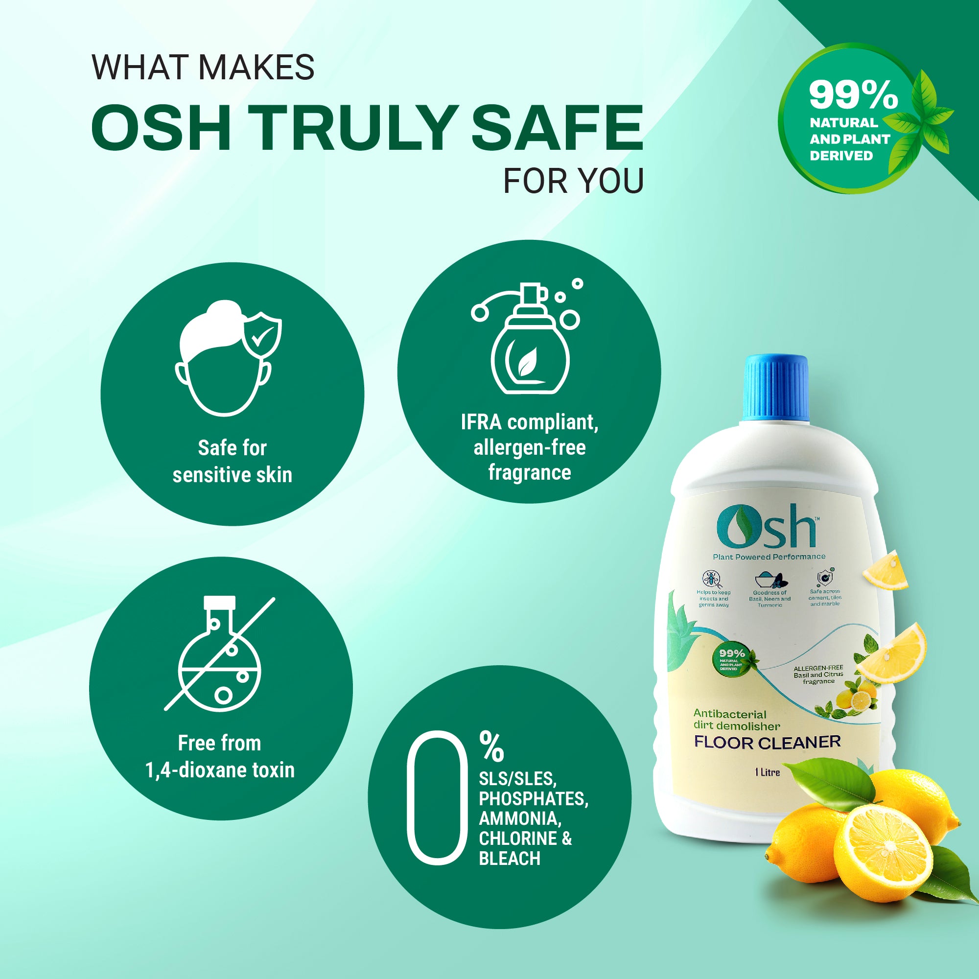 Eco Friendly Disinfectant Floor Cleaner Liquid - oshlife