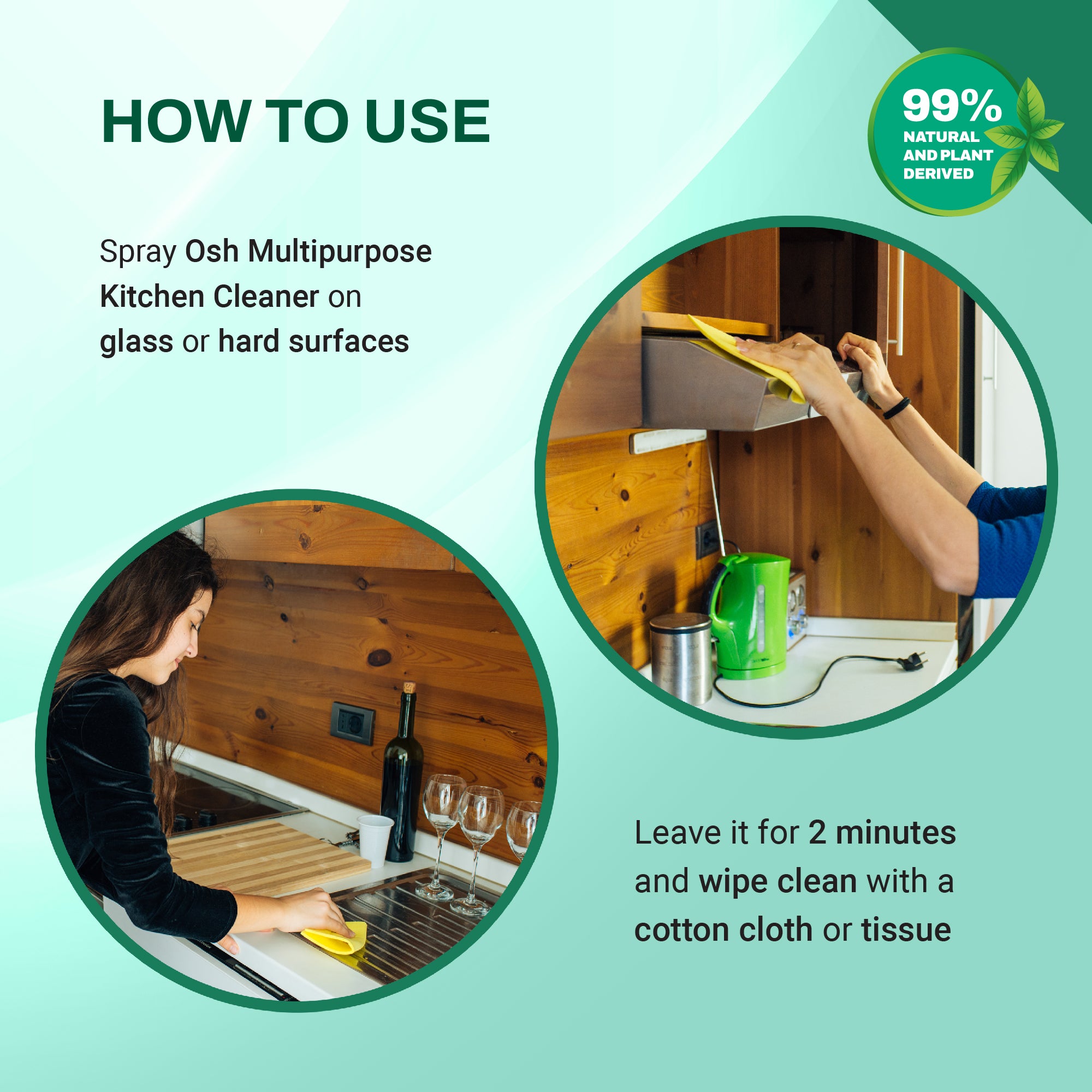 Kitchen Working Table Cleaner Plant Based Multipurpose Kitchen Cleaner Liquid Spray – oshlife